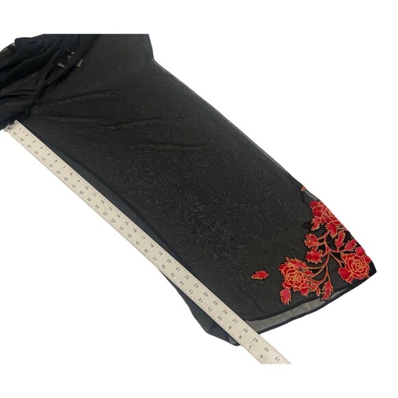 Vintage Victoria’s Secret Collection 2pc Set Sheer Pants Red Floral Size Small - Picture 12 of 12